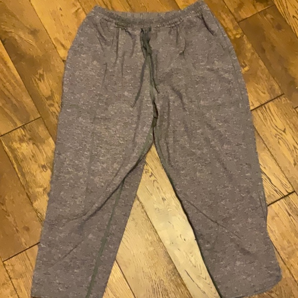 Lululemon heathered gray drawstring pants
